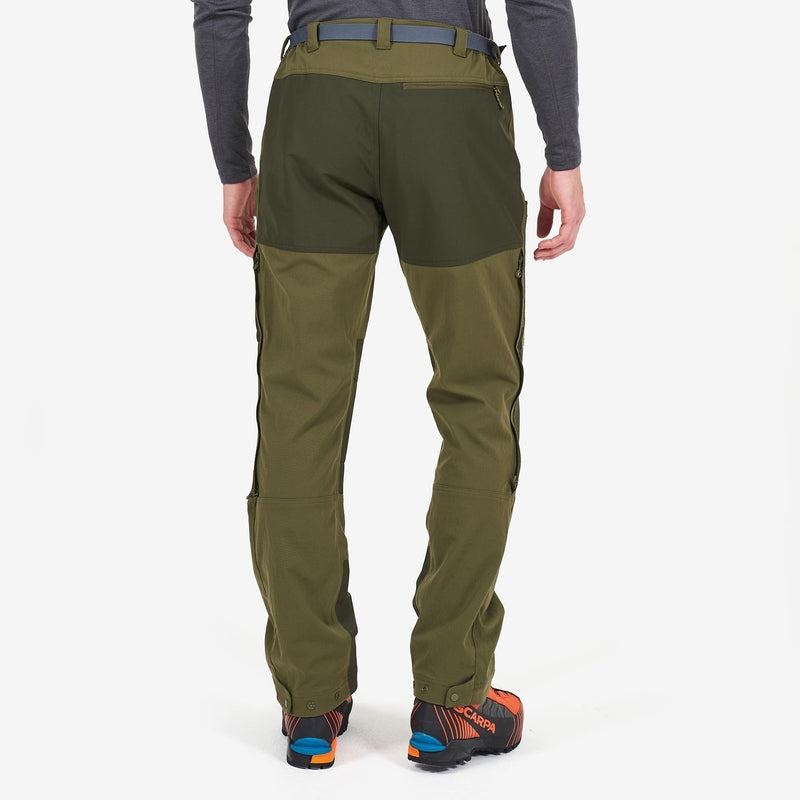 Dark Green Men's Montane Super Terra Pants | WLU6450BW