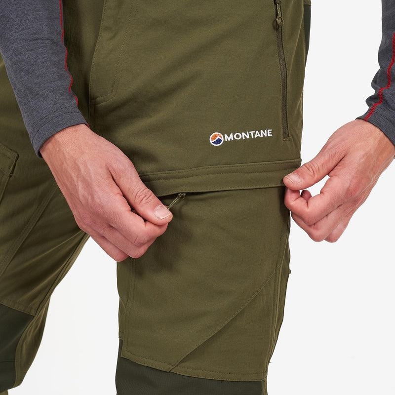 Dark Green Men's Montane Super Terra Pants | WLU6450BW