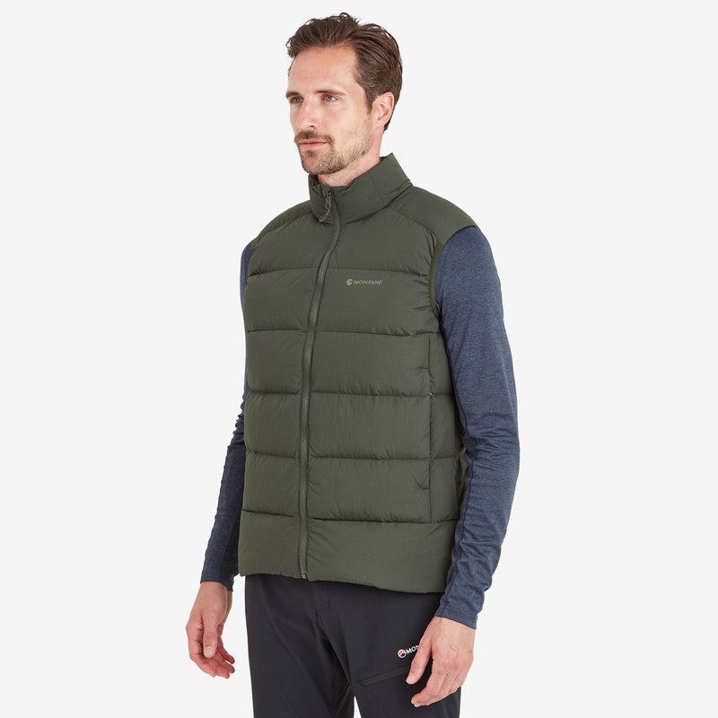 Dark Green Men's Montane Tundra Down Vest | CRE525EF