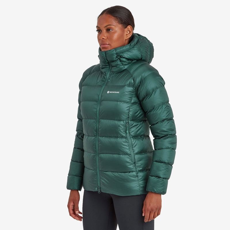 Dark Green Women's Montane Anti-Freeze XT Hooded Down Jackets | TFH84KY