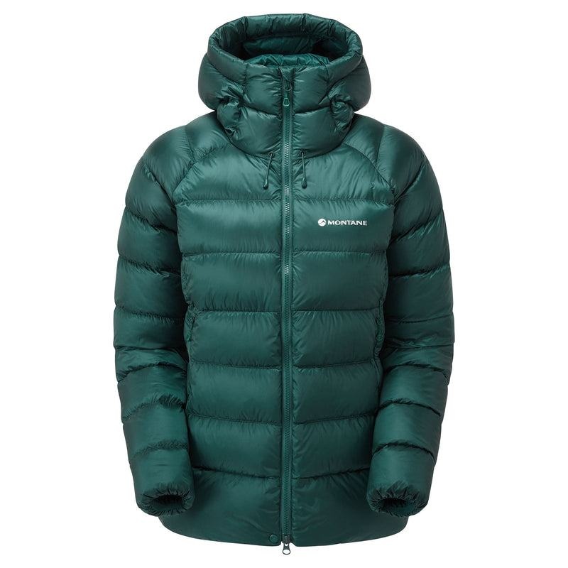 Dark Green Women\'s Montane Anti-Freeze XT Hooded Down Jackets | TFH84KY