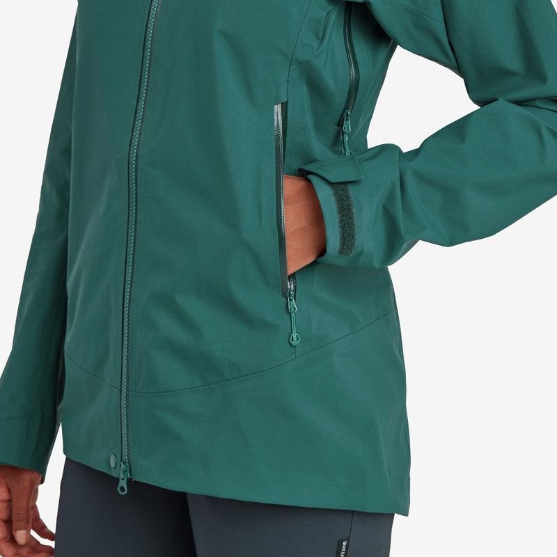 Dark Green Women's Montane Phase XT Waterproof Jackets | CWR7118CT