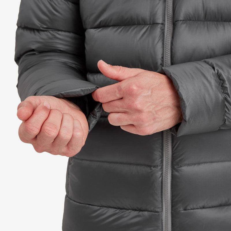 Dark Grey Men's Montane Anti-Freeze XT Hooded Down Jackets | XAM867MI