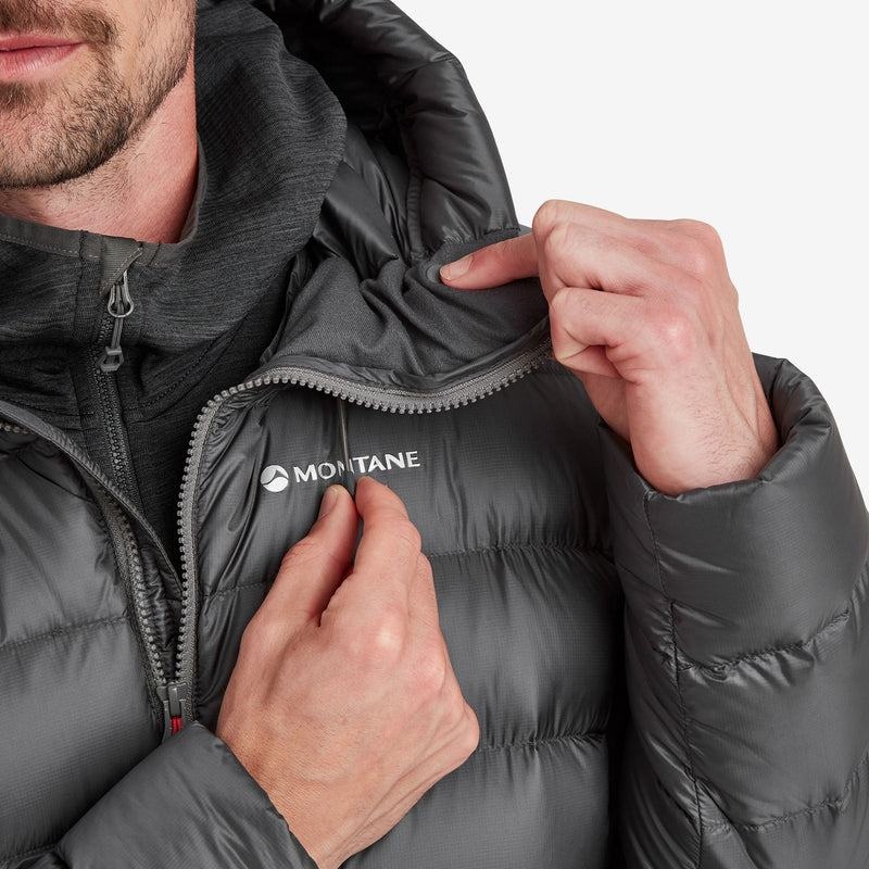 Dark Grey Men's Montane Anti-Freeze XT Hooded Down Jackets | XAM867MI