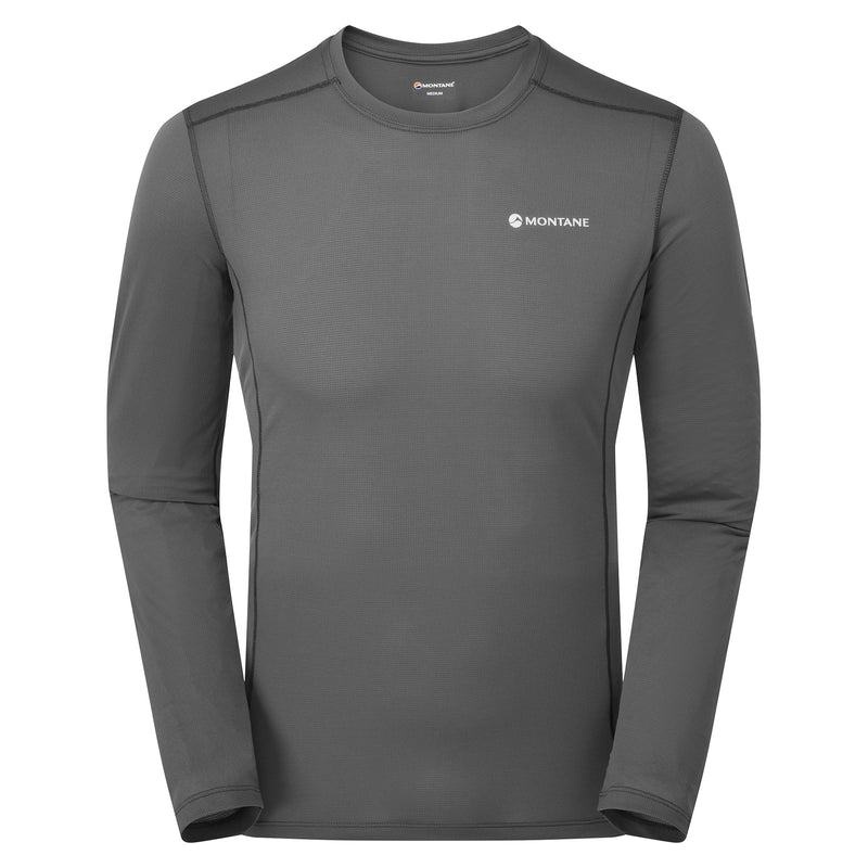 Dark Grey Men\'s Montane Dart Lite Long Sleeve T Shirts | ENY144FA