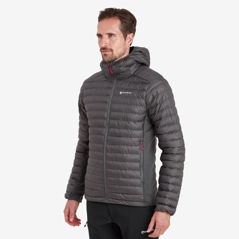 Dark Grey Men's Montane Icarus Lite Hooded Jackets | OSU2918JS