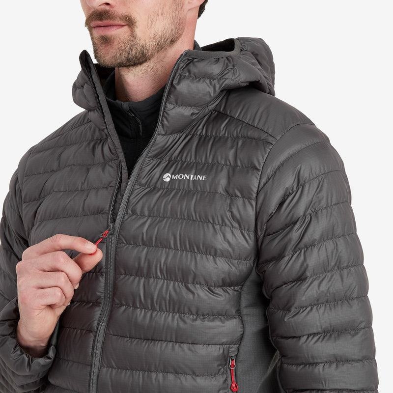 Dark Grey Men's Montane Icarus Lite Hooded Jackets | OSU2918JS