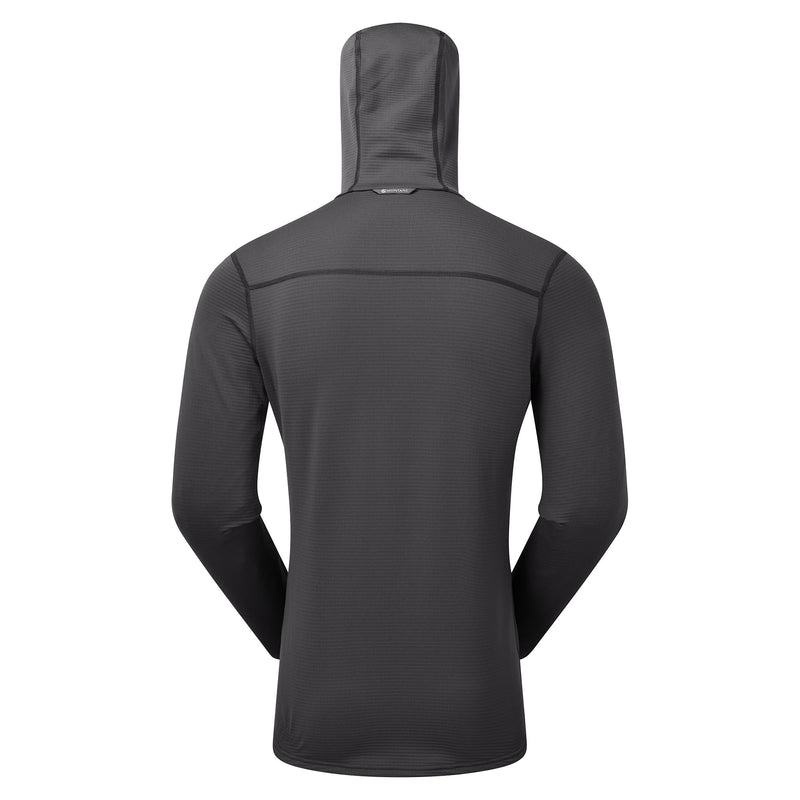 Dark Grey Men's Montane Protium Lite Hooded Pull On Fleece | LCU677PD