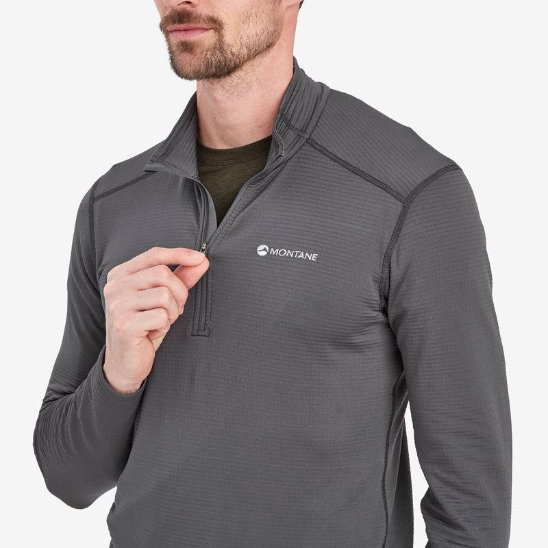 Dark Grey Men's Montane Protium Lite Pull On Fleece | IGM2225QY