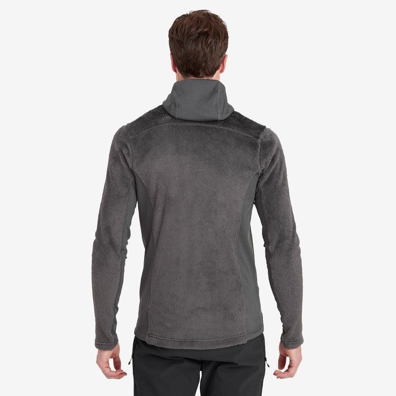 Dark Grey Men's Montane Protium XPD Hooded Fleece Jackets | GML8898BU