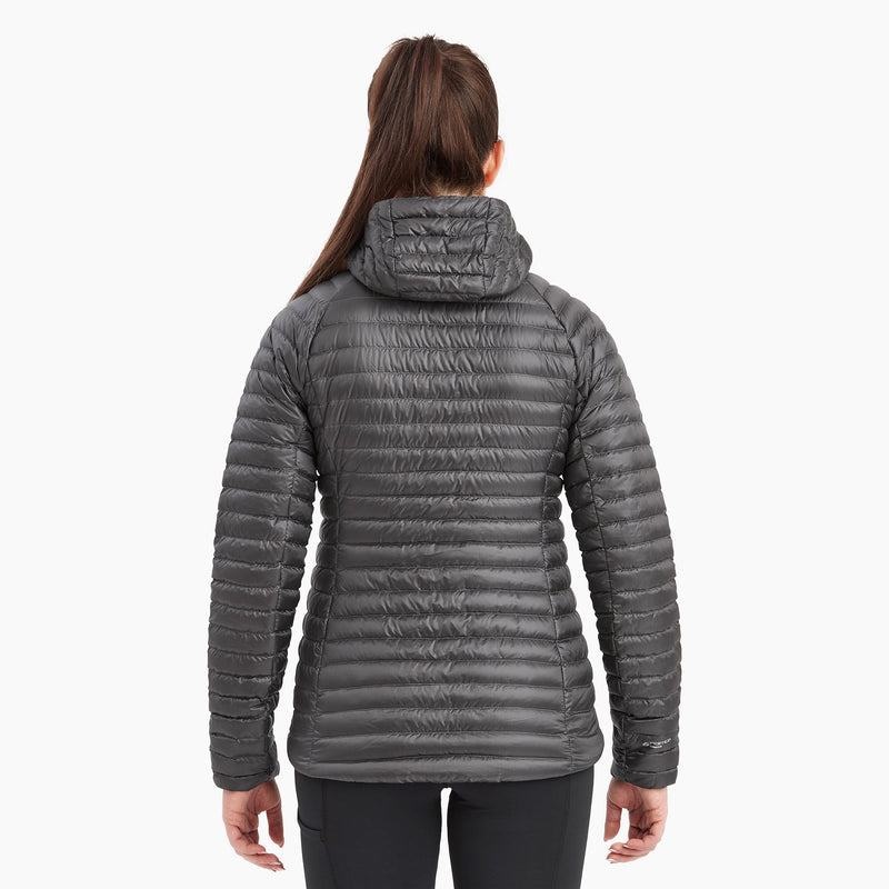 Dark Grey Women's Montane Anti-Freeze Lite Hooded Down Jackets | BTM1375KU