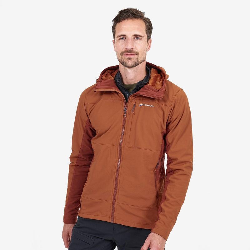 Dark Orange Men's Montane Krypton Softshell Jackets | SYF1946EX