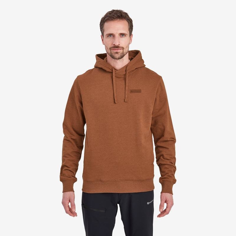 Dark Orange Men's Montane Mono Logo Hoodie | PIK8654JO