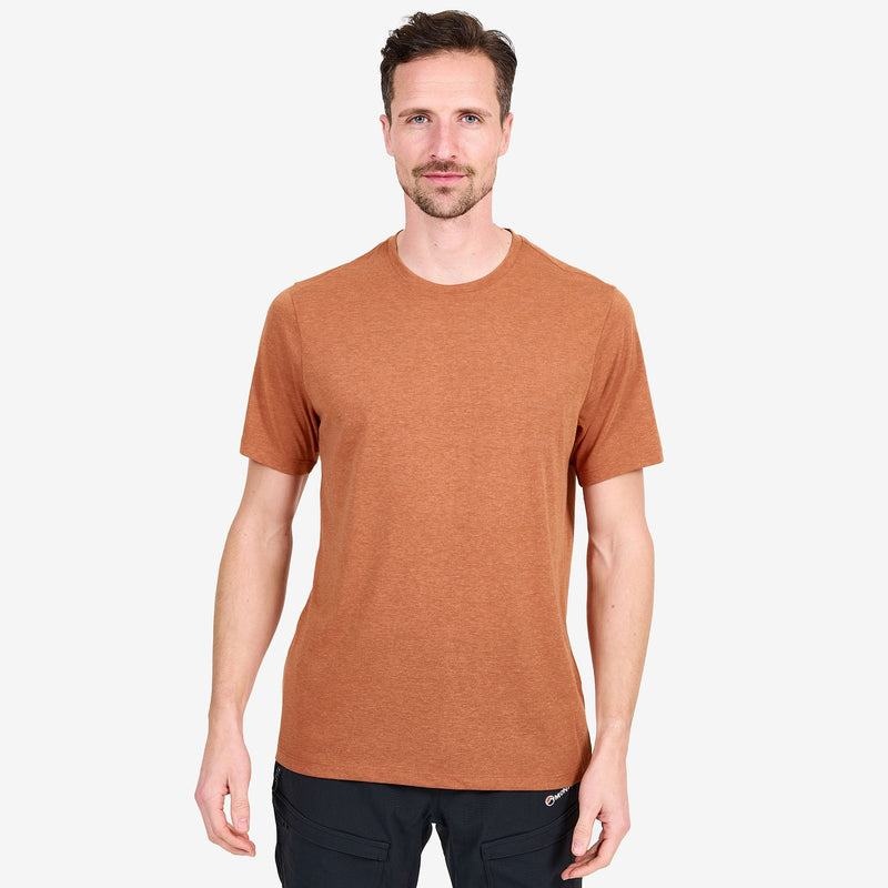 Dark Orange Men's Montane Phase T Shirts | CSB3297IY