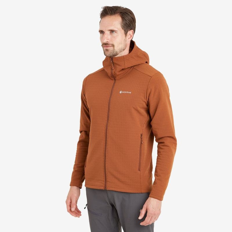 Dark Orange Men's Montane Protium XT Hooded Fleece Jackets | MKS6837YI