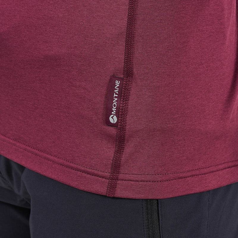 Dark Purple Women's Montane Dart Thermo Zip Neck T Shirts | QXZ9353UP