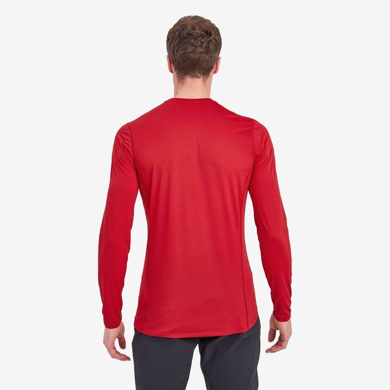 Dark Red Men's Montane Dart Lite Long Sleeve T Shirts | FYD7279KV