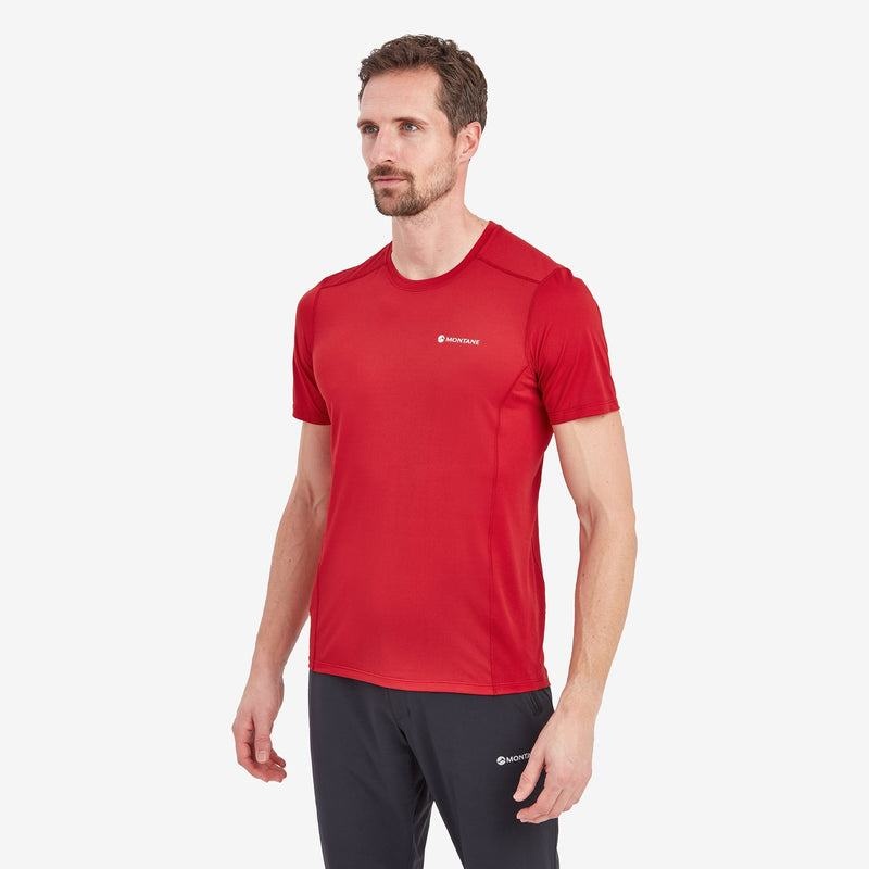 Dark Red Men's Montane Dart Lite T Shirts | TWA2248OR