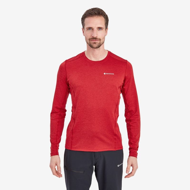 Dark Red Men's Montane Dart Long Sleeve T Shirts | ABR5163AB