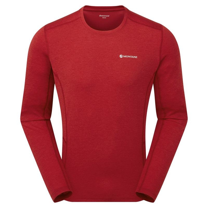 Dark Red Men\'s Montane Dart Long Sleeve T Shirts | ABR5163AB