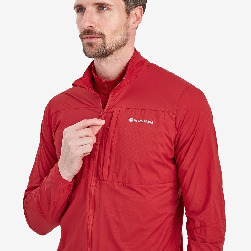 Dark Red Men's Montane Featherlite Windproof Jackets | PYN7058NY