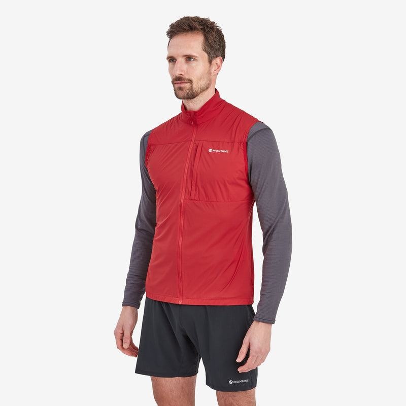 Dark Red Men's Montane Featherlite Windproof Vest | BSX6595JM