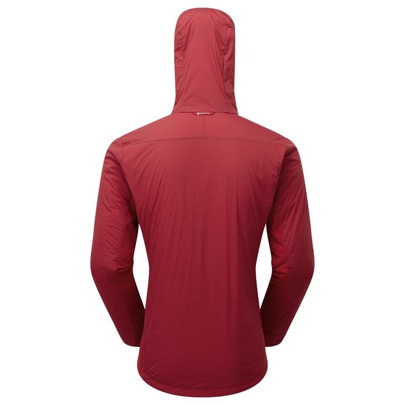 Dark Red Men's Montane Fireball Lite Hooded Insulated Jackets | ASF1561LY