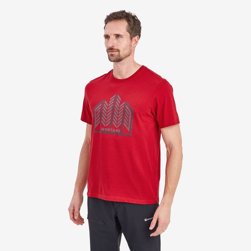 Dark Red Men's Montane Forest T Shirts | CCW214XV