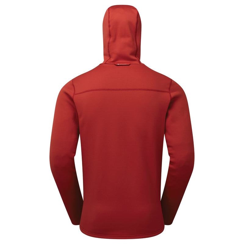 Dark Red Men's Montane Fury Hooded Fleece Jackets | OON4766UG