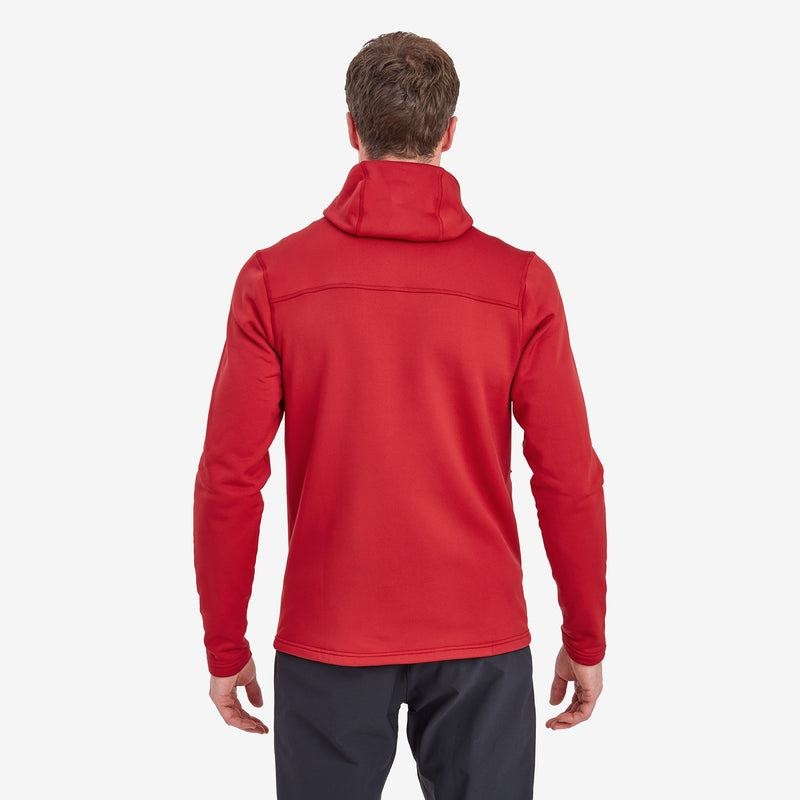 Dark Red Men's Montane Fury XT Hooded Fleece Jackets | FSR3295XV