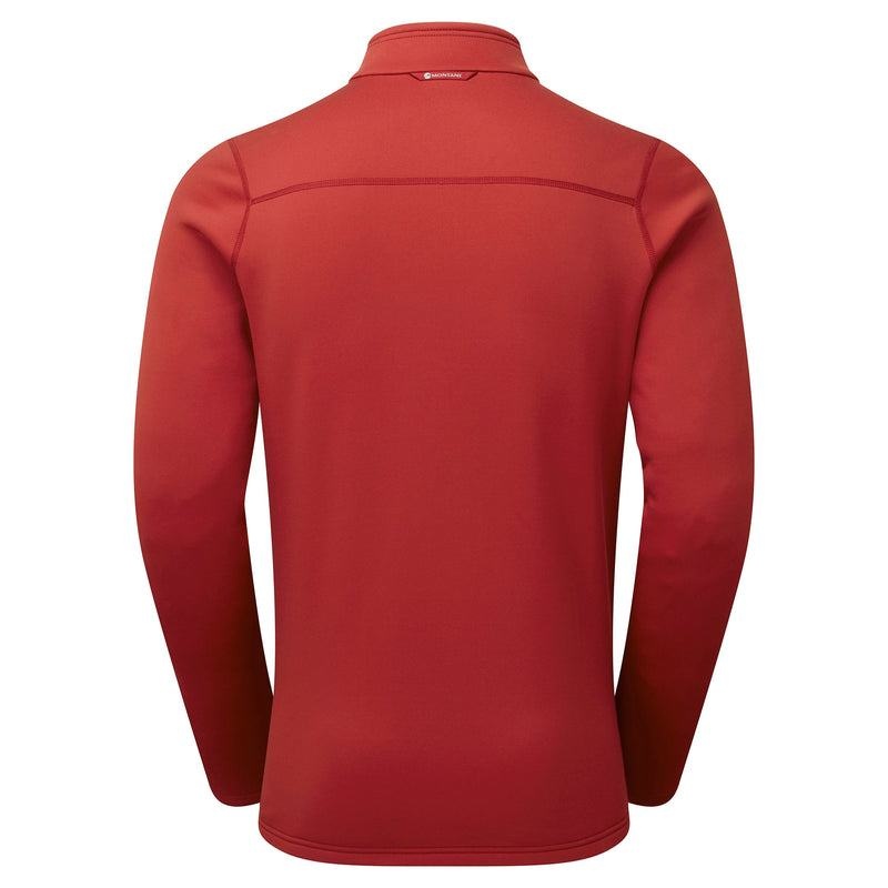 Dark Red Men's Montane Fury Zip Pull-On Fleece | RCI7917QB