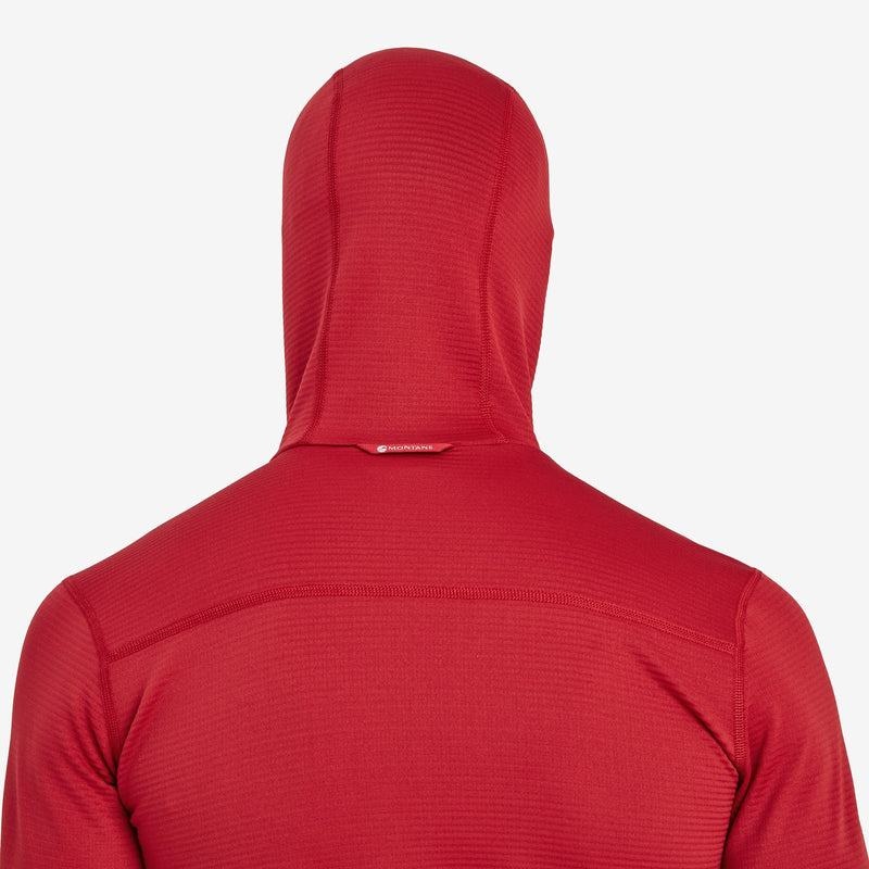 Dark Red Men's Montane Protium Lite Hooded Pull On Fleece | GWC9057UB