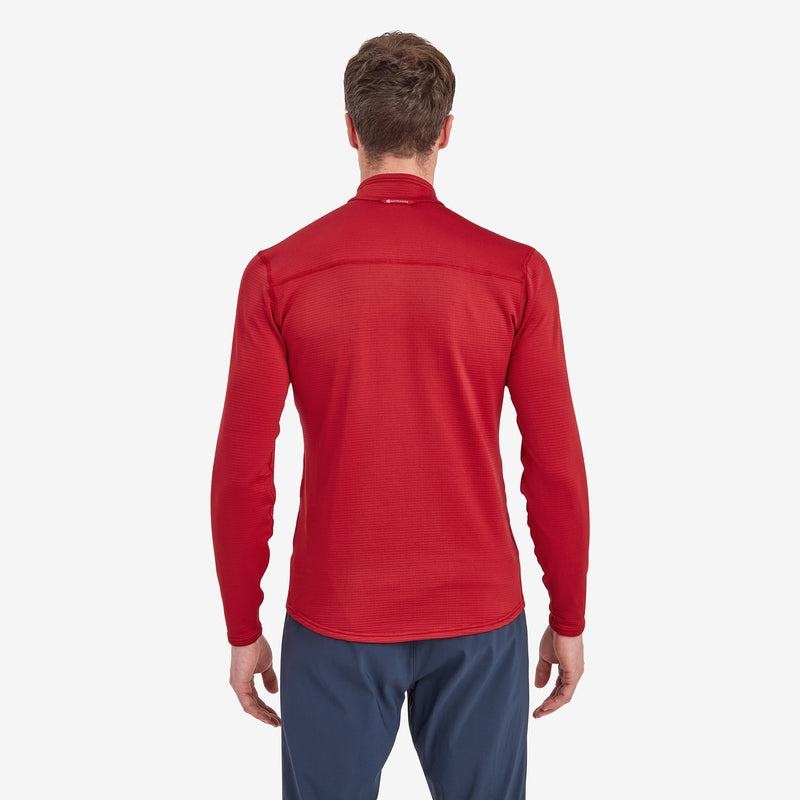 Dark Red Men's Montane Protium Lite Pull On Fleece | UFG352XT