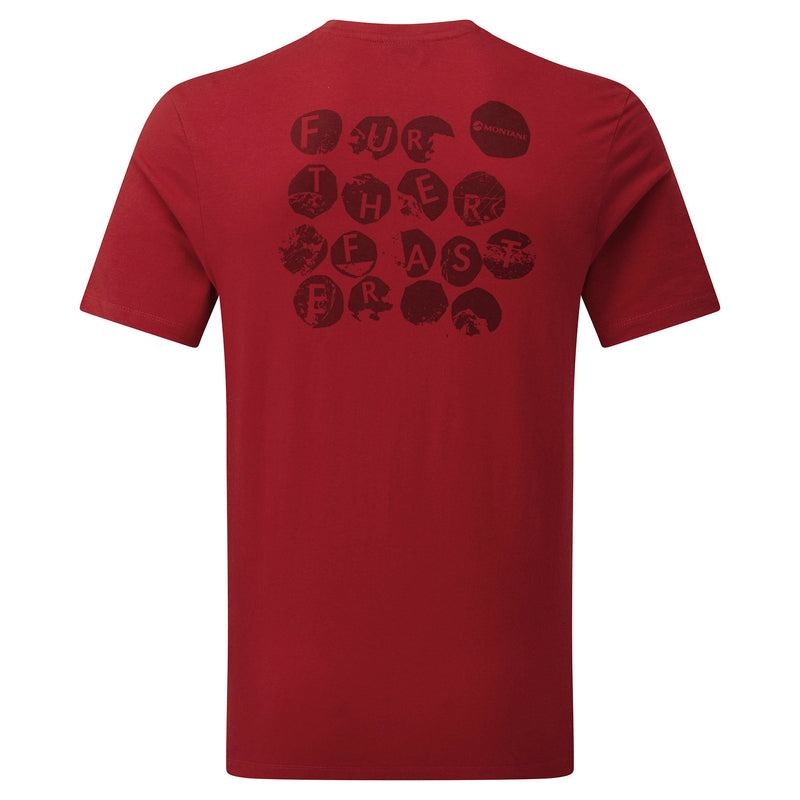 Dark Red Men's Montane Transpose T Shirts | FTY8993YN