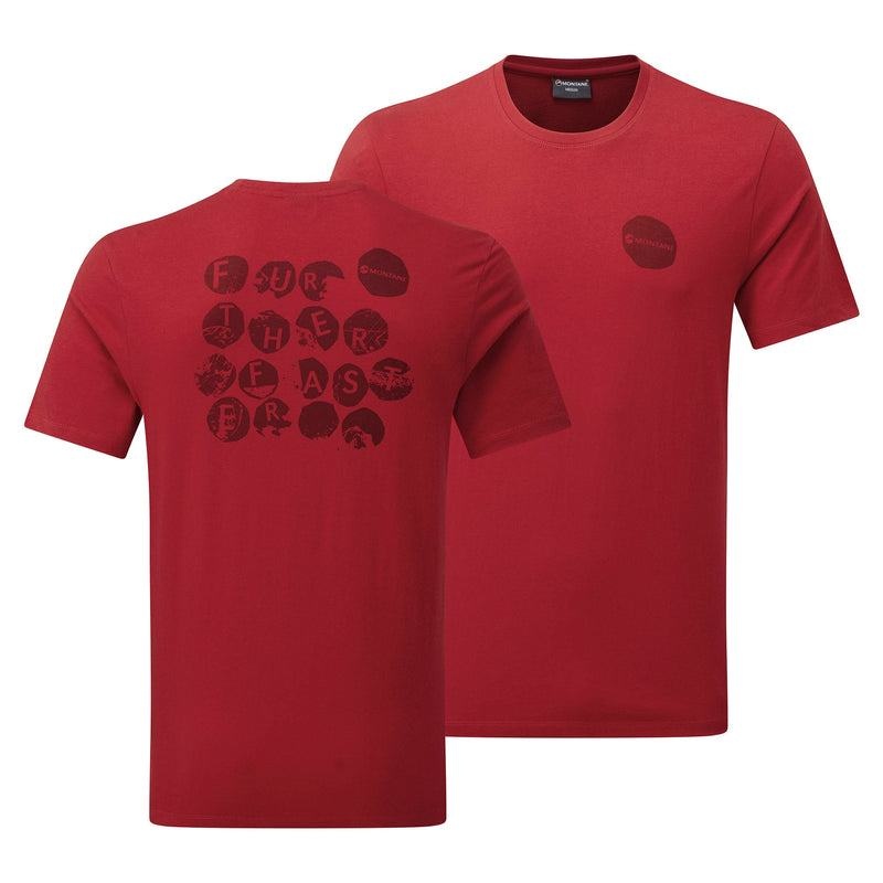 Dark Red Men's Montane Transpose T Shirts | FTY8993YN