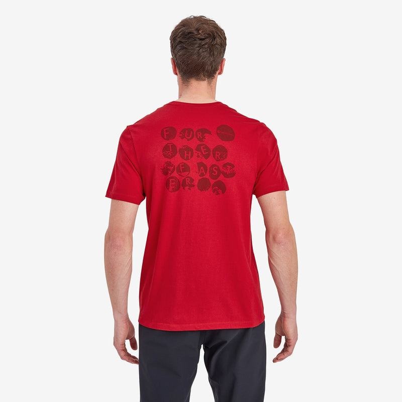 Dark Red Men's Montane Transpose T Shirts | FTY8993YN