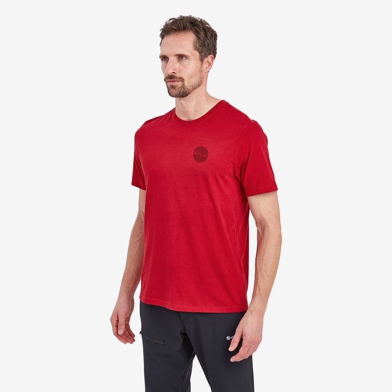 Dark Red Men's Montane Transpose T Shirts | FTY8993YN