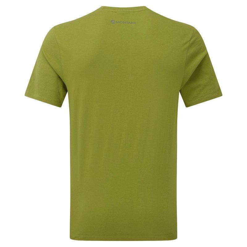 Green Men's Montane Abstract Mountain T Shirts | GAT4197DY