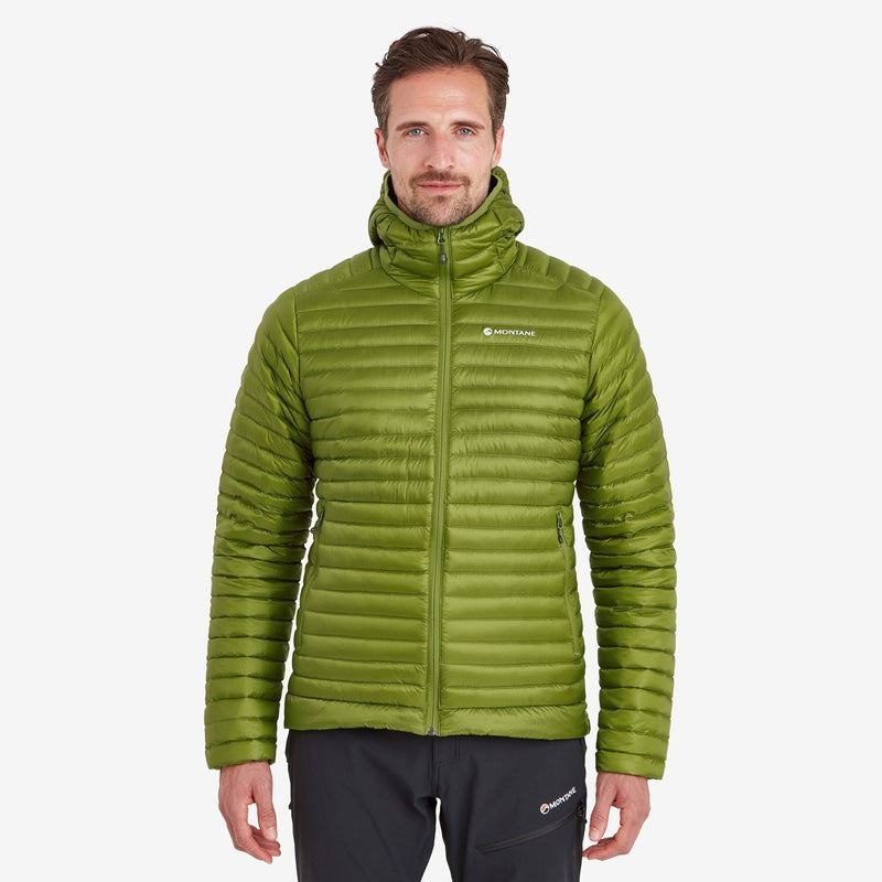 Green Men's Montane Anti-Freeze Lite Hooded Down Jackets | TQF1662PC