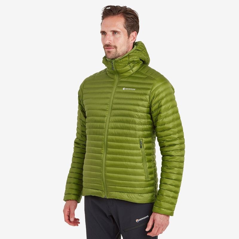 Green Men's Montane Anti-Freeze Lite Hooded Down Jackets | TQF1662PC