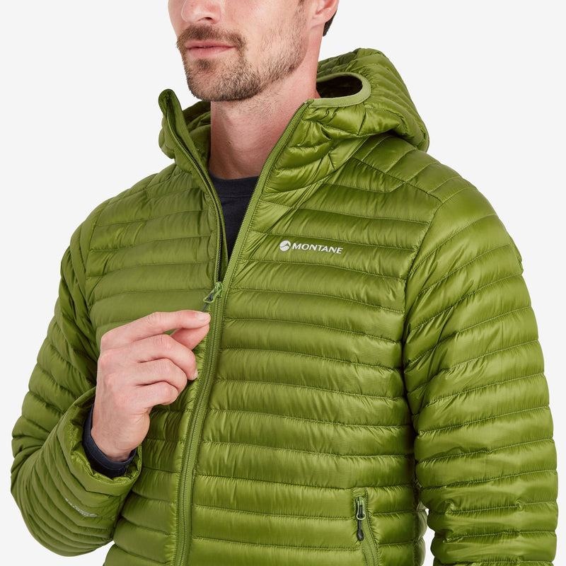 Green Men's Montane Anti-Freeze Lite Hooded Down Jackets | TQF1662PC