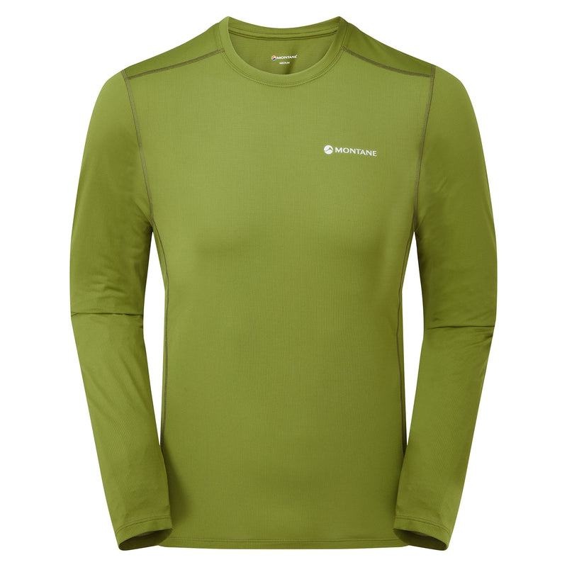 Green Men\'s Montane Dart Lite Long Sleeve T Shirts | WYA311ZF