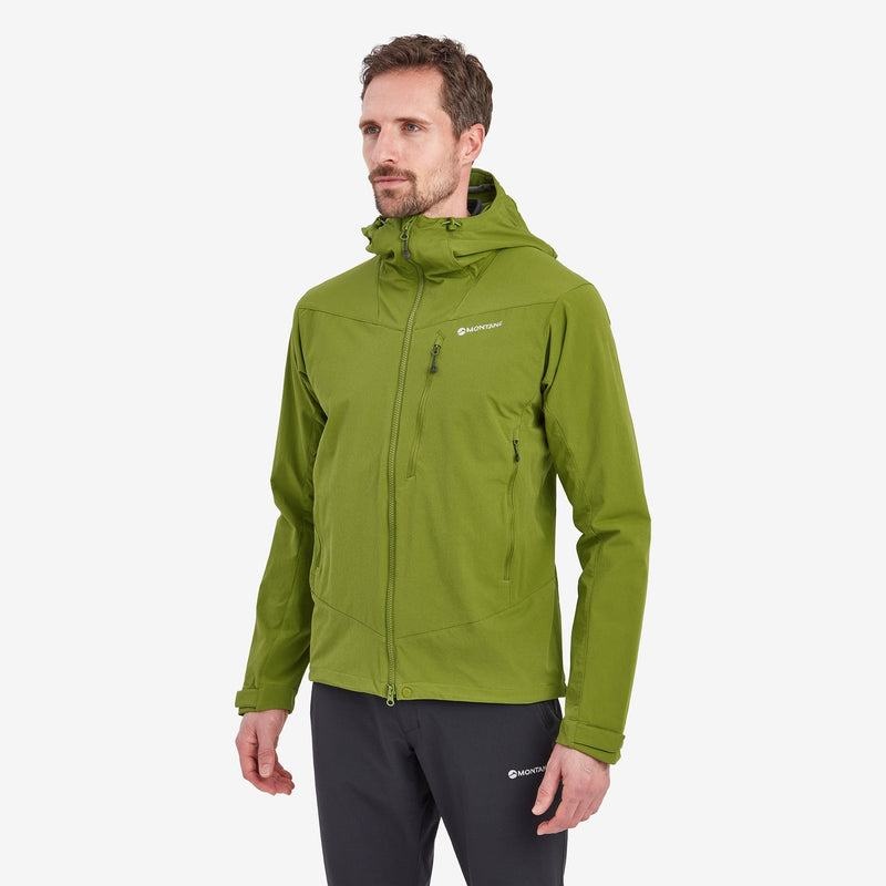 Green Men's Montane Dyno LT Softshell Jackets | MCB5569CT