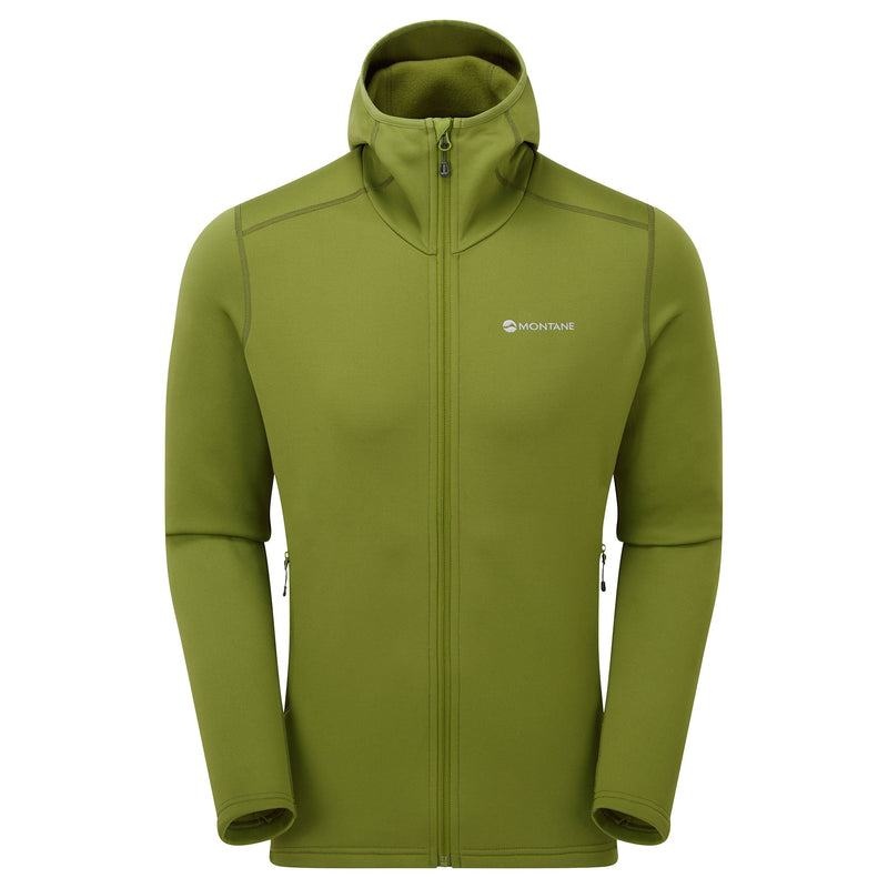 Green Men\'s Montane Fury Hooded Fleece Jackets | TKP5168ER