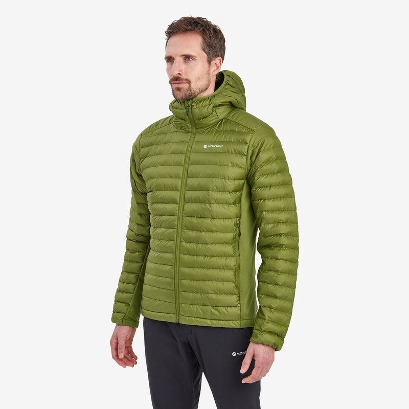 Green Men's Montane Icarus Lite Hooded Jackets | VAD1317LW