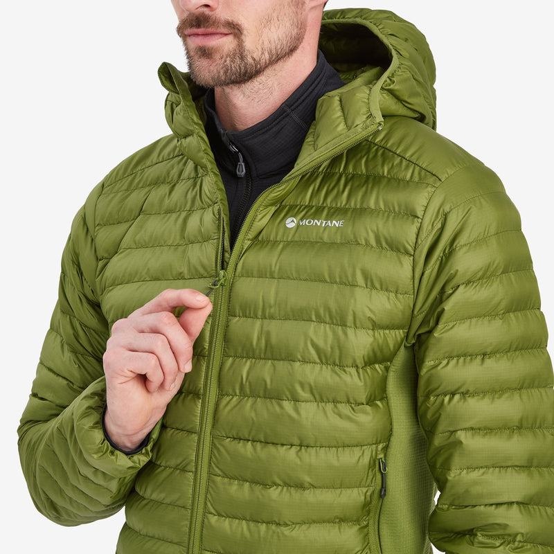 Green Men's Montane Icarus Lite Hooded Jackets | VAD1317LW