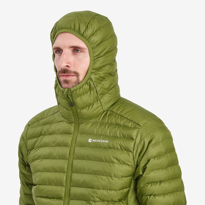 Green Men's Montane Icarus Lite Hooded Jackets | VAD1317LW