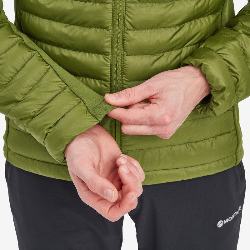 Green Men's Montane Icarus Lite Hooded Jackets | VAD1317LW