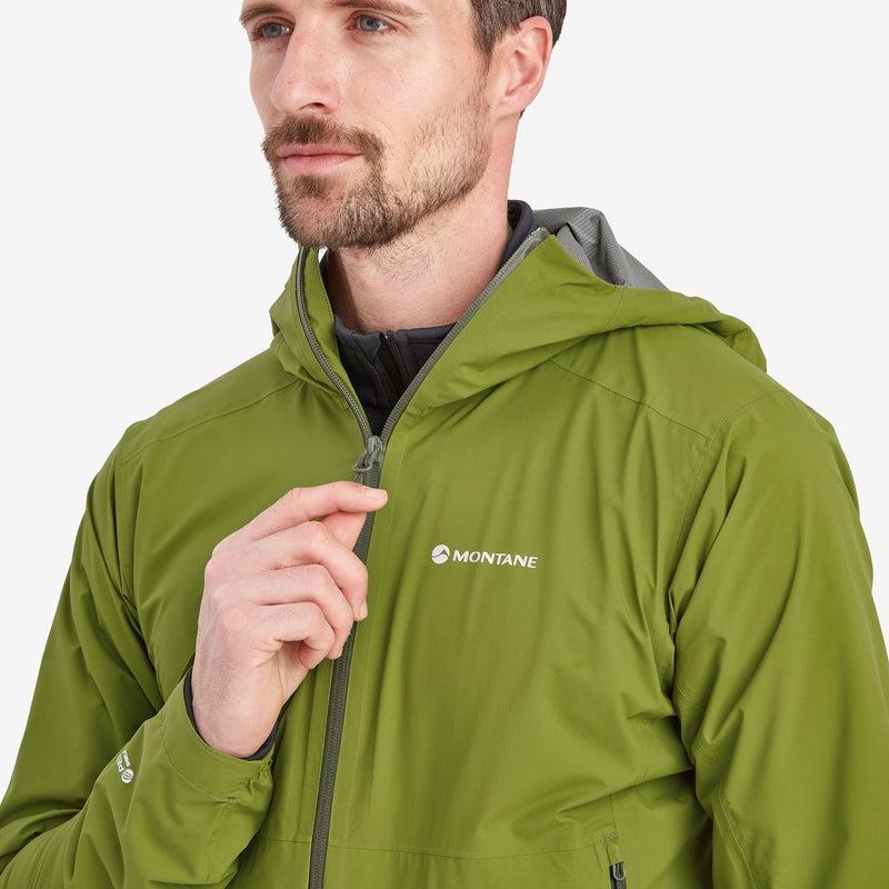 Green Men's Montane Minimus Lite Waterproof Jackets | KJU7255KG