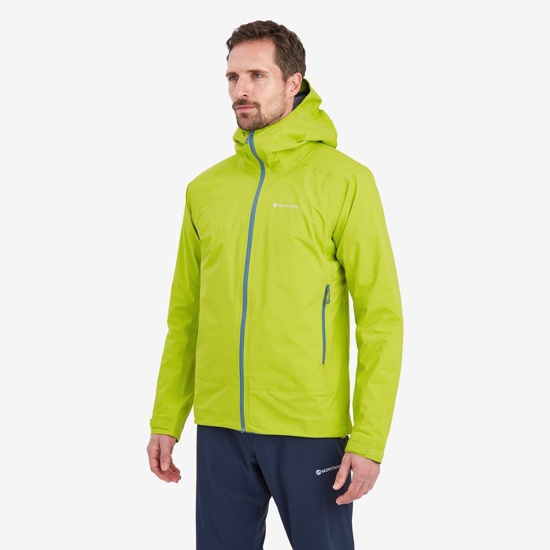 Green Men's Montane Phase Lite Waterproof Jackets | MQE5637OZ